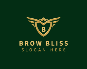 Security Shield Wings logo design