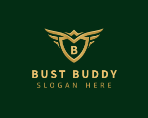 Security Shield Wings logo design