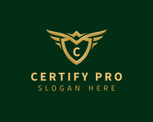 Security Shield Wings logo design