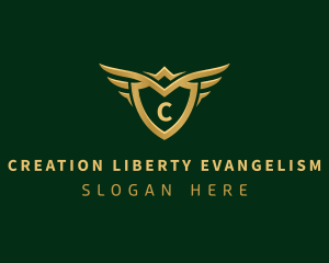 Security Shield Wings logo design