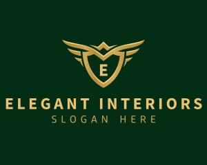 Security Shield Wings logo design