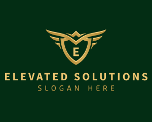 Security Shield Wings logo design