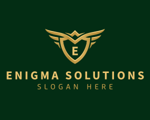 Security Shield Wings logo design