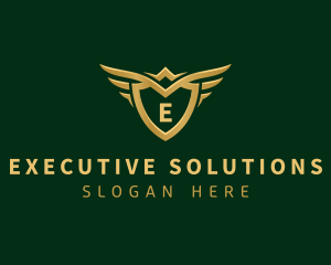 Security Shield Wings logo design