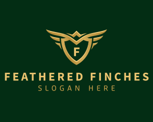 Security Shield Wings logo design