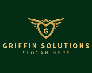 Security Shield Wings logo design