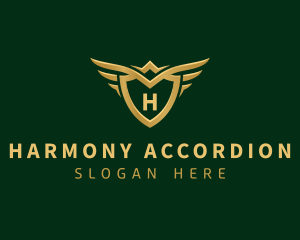 Security Shield Wings logo design