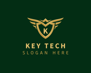 Security Shield Wings logo design