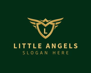 Security Shield Wings logo design