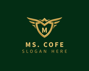 Security Shield Wings logo design