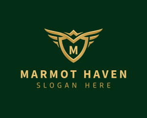 Security Shield Wings logo design