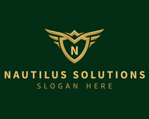 Security Shield Wings logo design