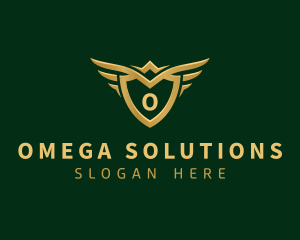 Security Shield Wings logo design