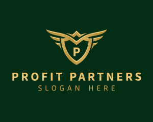 Security Shield Wings logo design