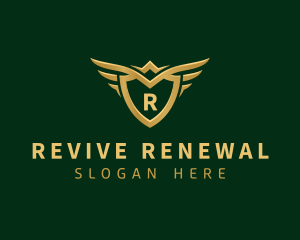 Security Shield Wings logo design