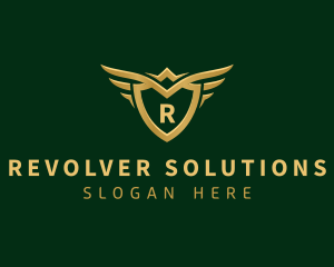 Security Shield Wings logo design