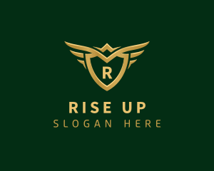 Security Shield Wings logo design