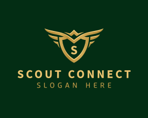 Security Shield Wings logo design