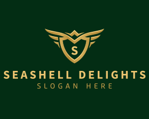 Security Shield Wings logo design