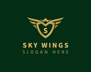 Security Shield Wings logo design