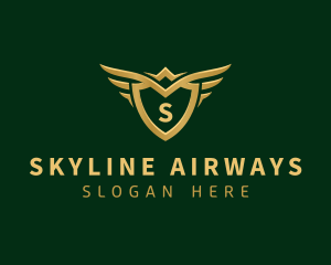 Security Shield Wings logo design