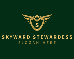 Security Shield Wings logo design