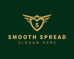 Security Shield Wings logo design