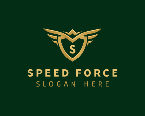 Security Shield Wings logo design