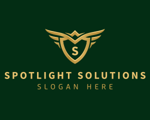 Security Shield Wings logo design