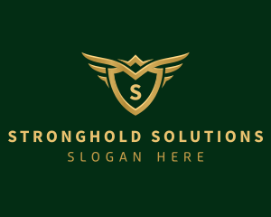 Security Shield Wings logo design