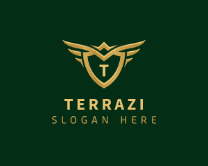 Security Shield Wings logo design