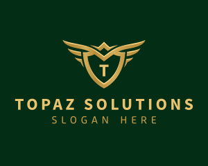 Security Shield Wings logo design