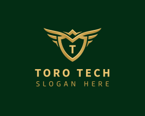 Security Shield Wings logo design