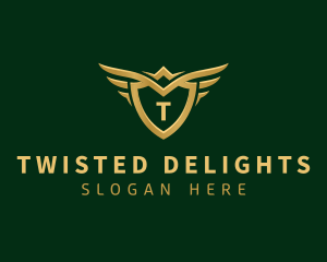 Security Shield Wings logo design