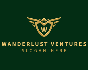 Security Shield Wings logo design