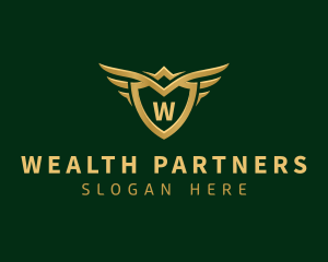 Security Shield Wings logo design