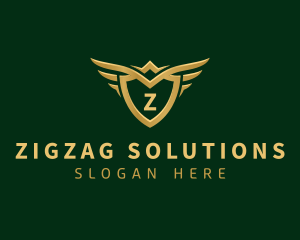 Security Shield Wings logo design