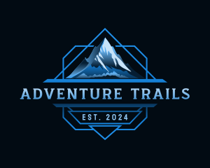 Mountain Peak Hiking logo design