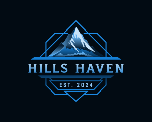 Mountain Peak Hiking logo design