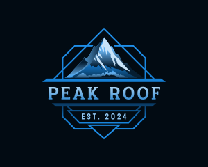 Mountain Peak Hiking logo design