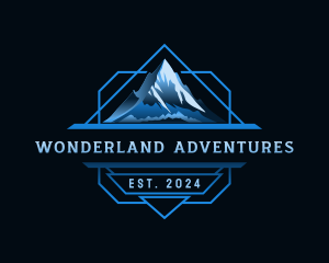 Mountain Peak Hiking logo design