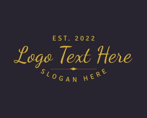 Classy - Classy Yellow Cursive Brand logo design