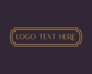 Signage - Elegant Modern Label logo design