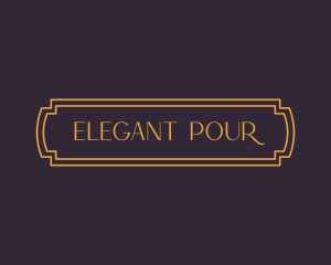 Elegant Modern Label logo design