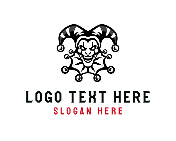 Drama - Entertainment Clown Jester logo design