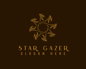 Golden Sun Astrology logo design