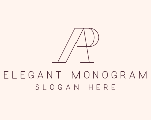 Monogram - Generic Letter AP Monogram logo design