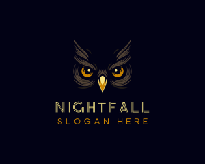 Nocturnal - Night Owl Eyes logo design