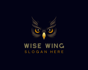 Owl - Night Owl Eyes logo design