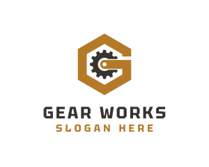 Car Machine Gear Letter G  logo design